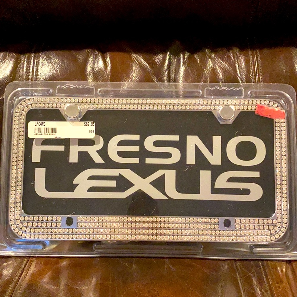 Car license plate holder- bling series